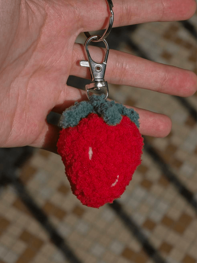 Porte clés Fraise