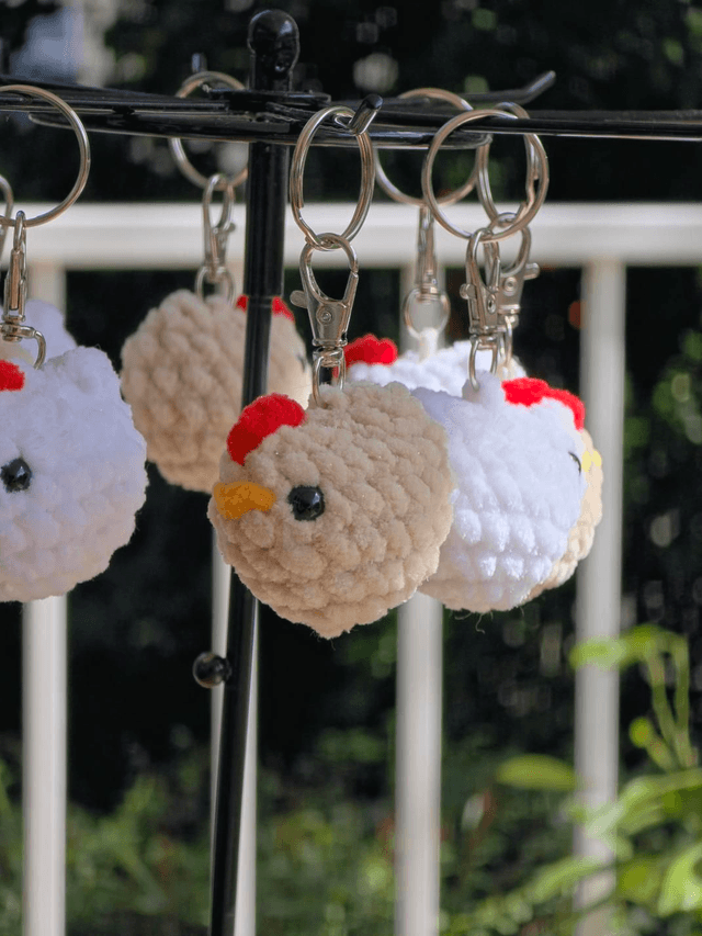Porte clés Poule 