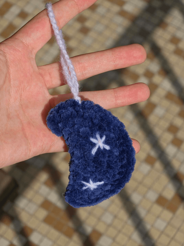 Porte clés Lune Étoilée