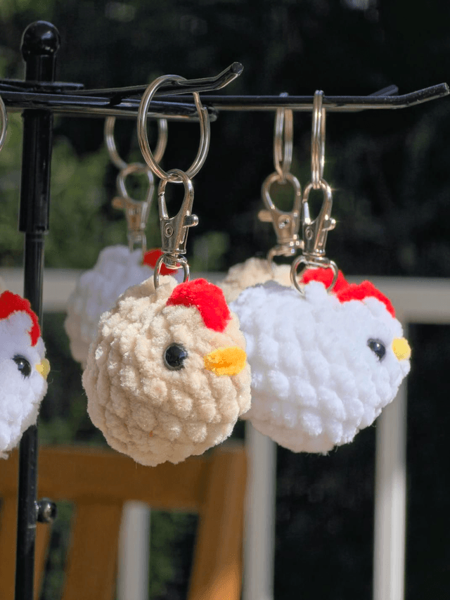 Porte clés Poule 