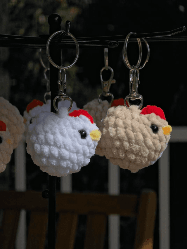 Porte clés Poule 